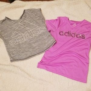 Two Adidas sport shirts